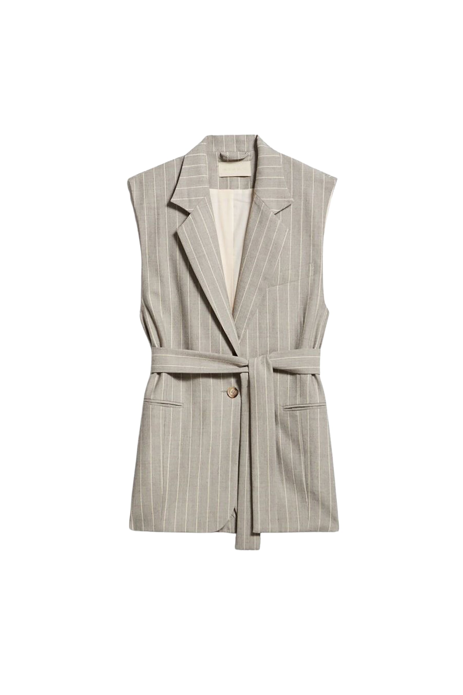 Veste sans manches Christen en laine - Gris Clair