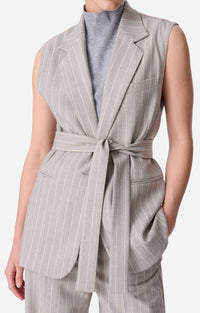 Veste sans manches Christen en laine - Gris Clair