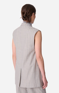 Veste sans manches Christen en laine - Gris Clair