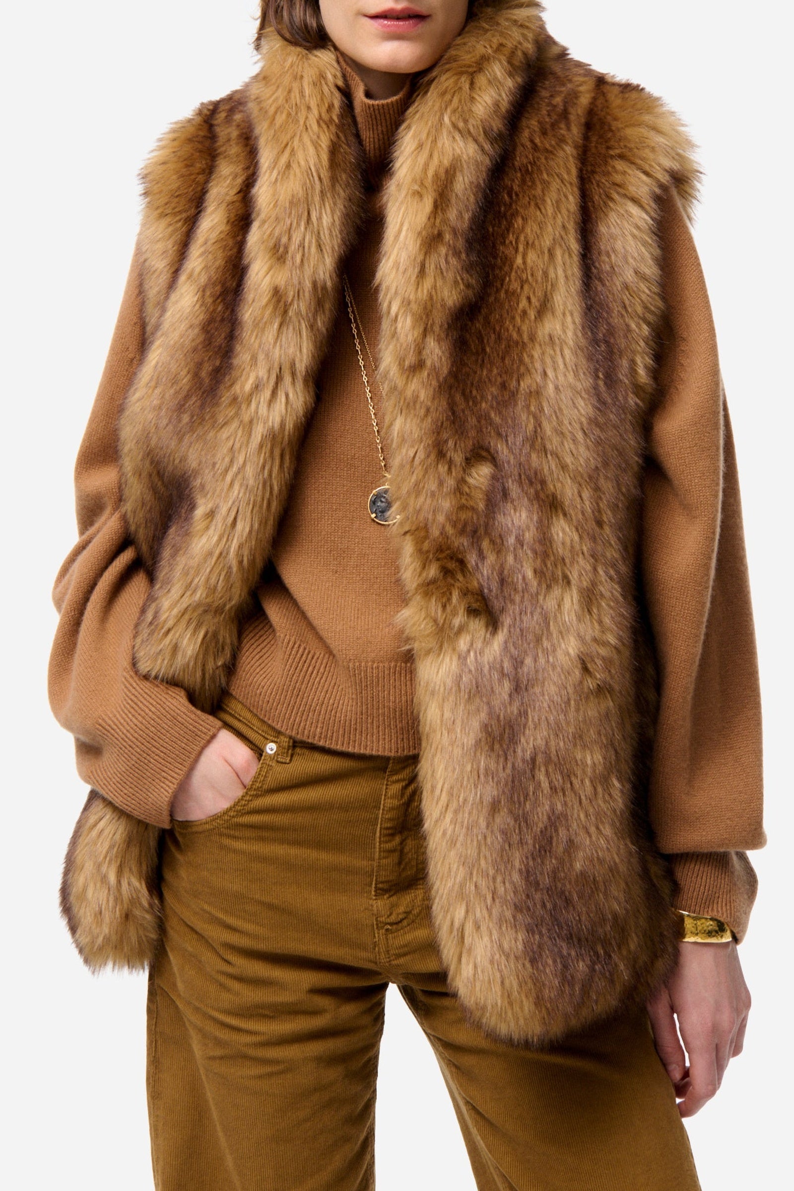 RECO : 150 // Veste sans manches Marcello - Biscuit