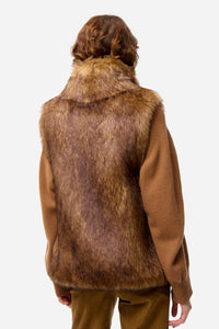 Marcello sleeveless jacket - Biscuit