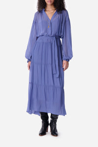 Robe longue Esthée - Hortensia