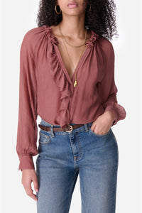 Blouse à volants Eileen - Bois de Rose