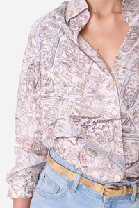 Druyat shirt in silk blend - Multicolored