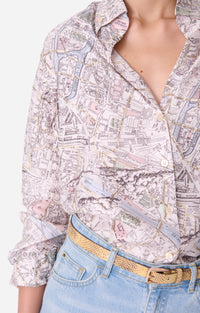 Chemise Druyat en soie mélangée - Multicolore