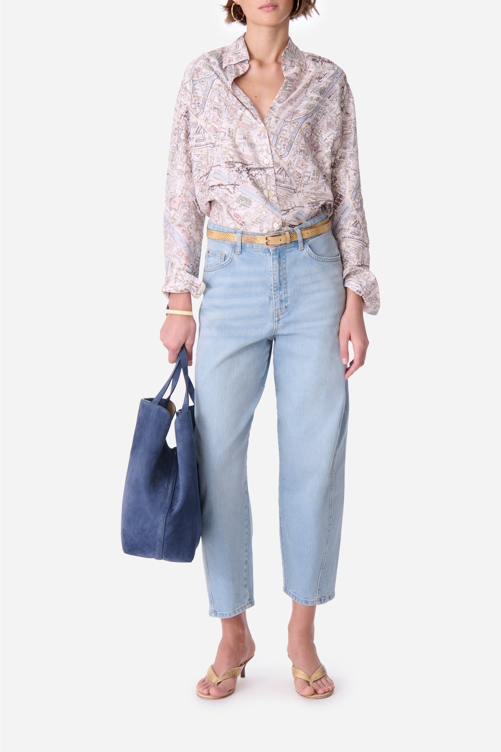 Chemise Druyat en soie mélangée - Multicolore