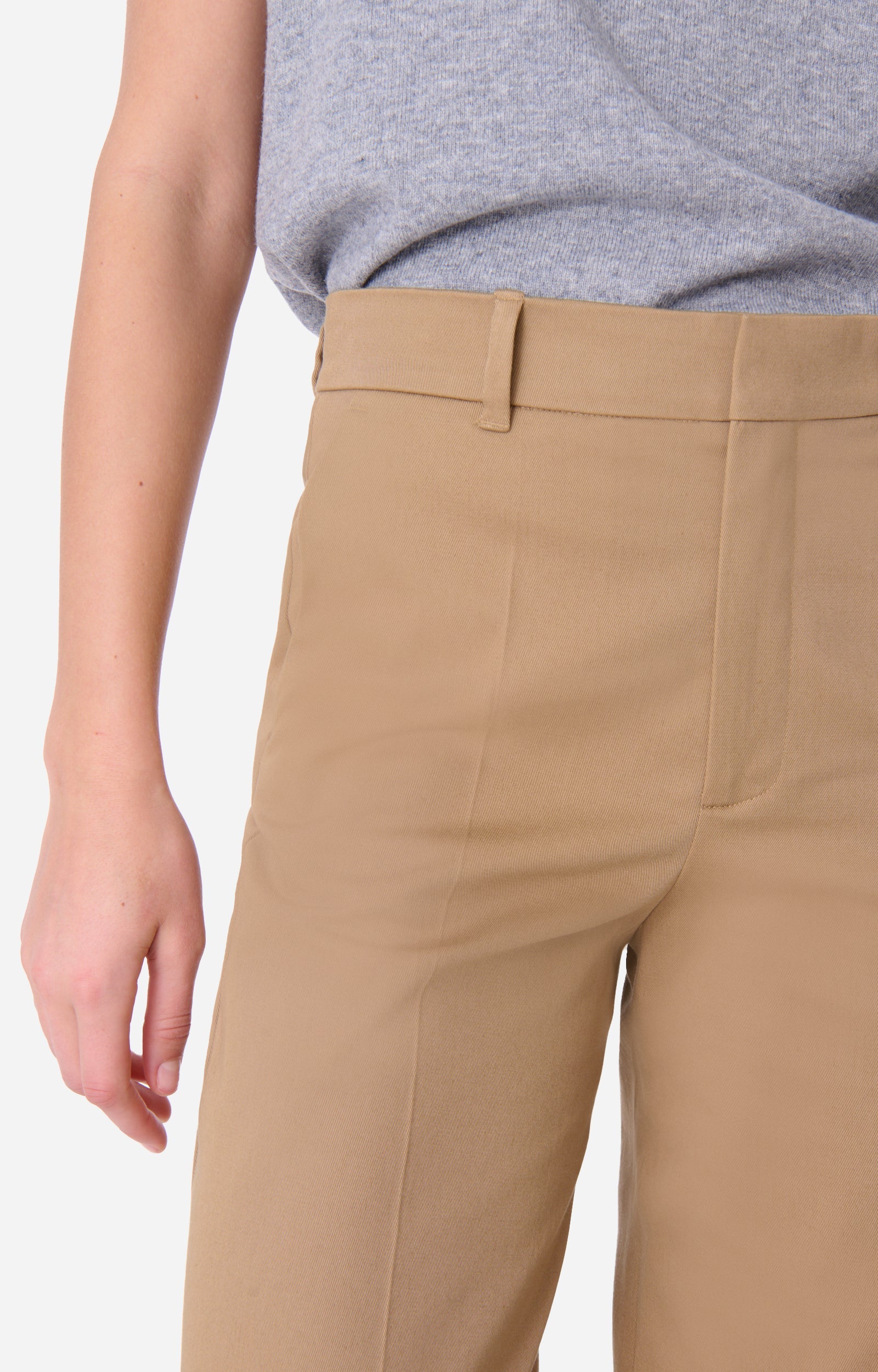 Pantalon droit taille midi Dulce - Vert Safari