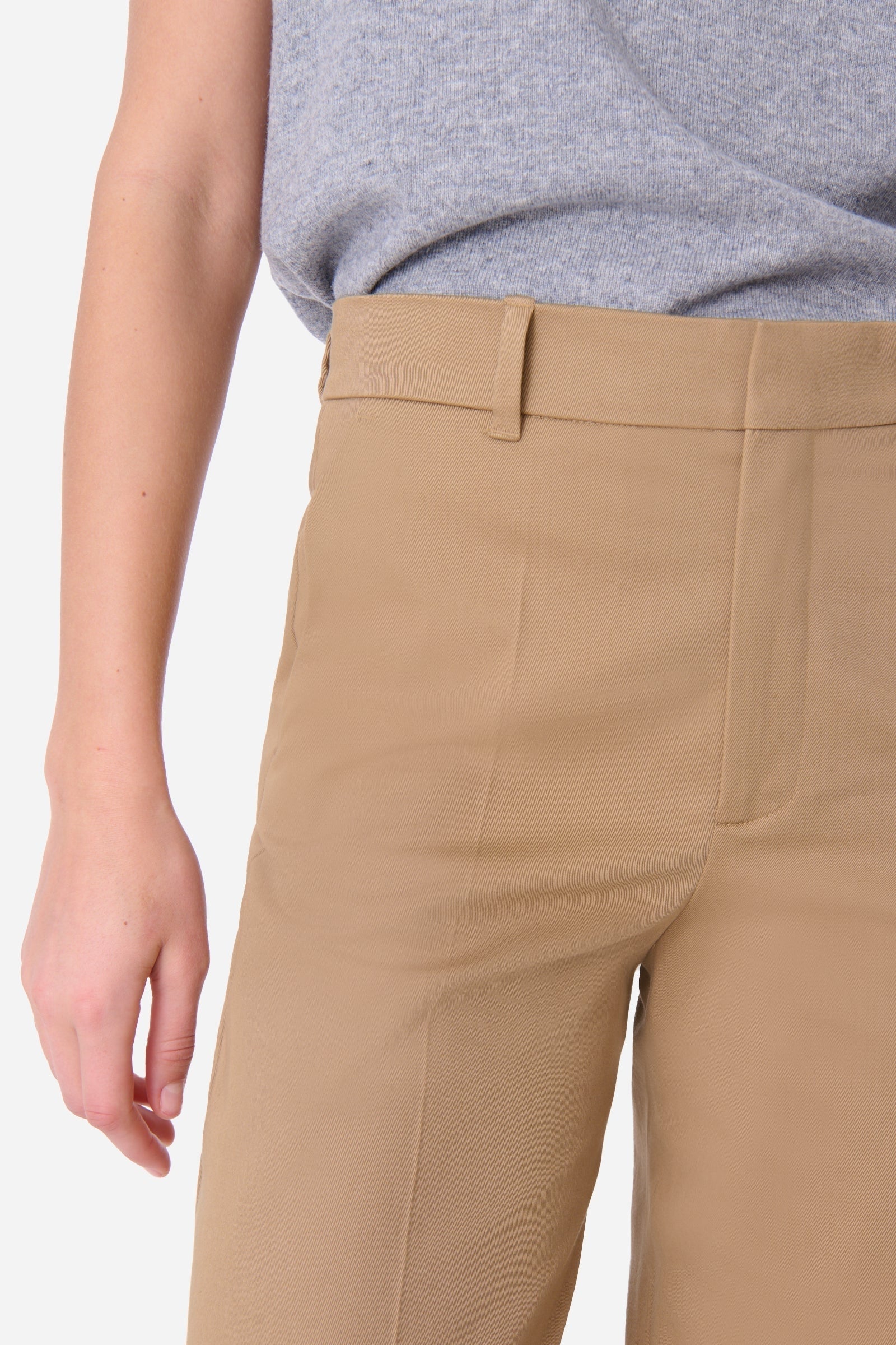Pantalon droit taille midi Dulce - Vert Safari