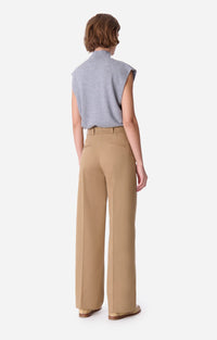 Pantalon droit taille midi Dulce - Vert Safari