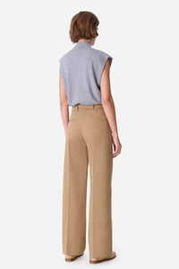 Pantalon droit taille midi Dulce - Vert Safari