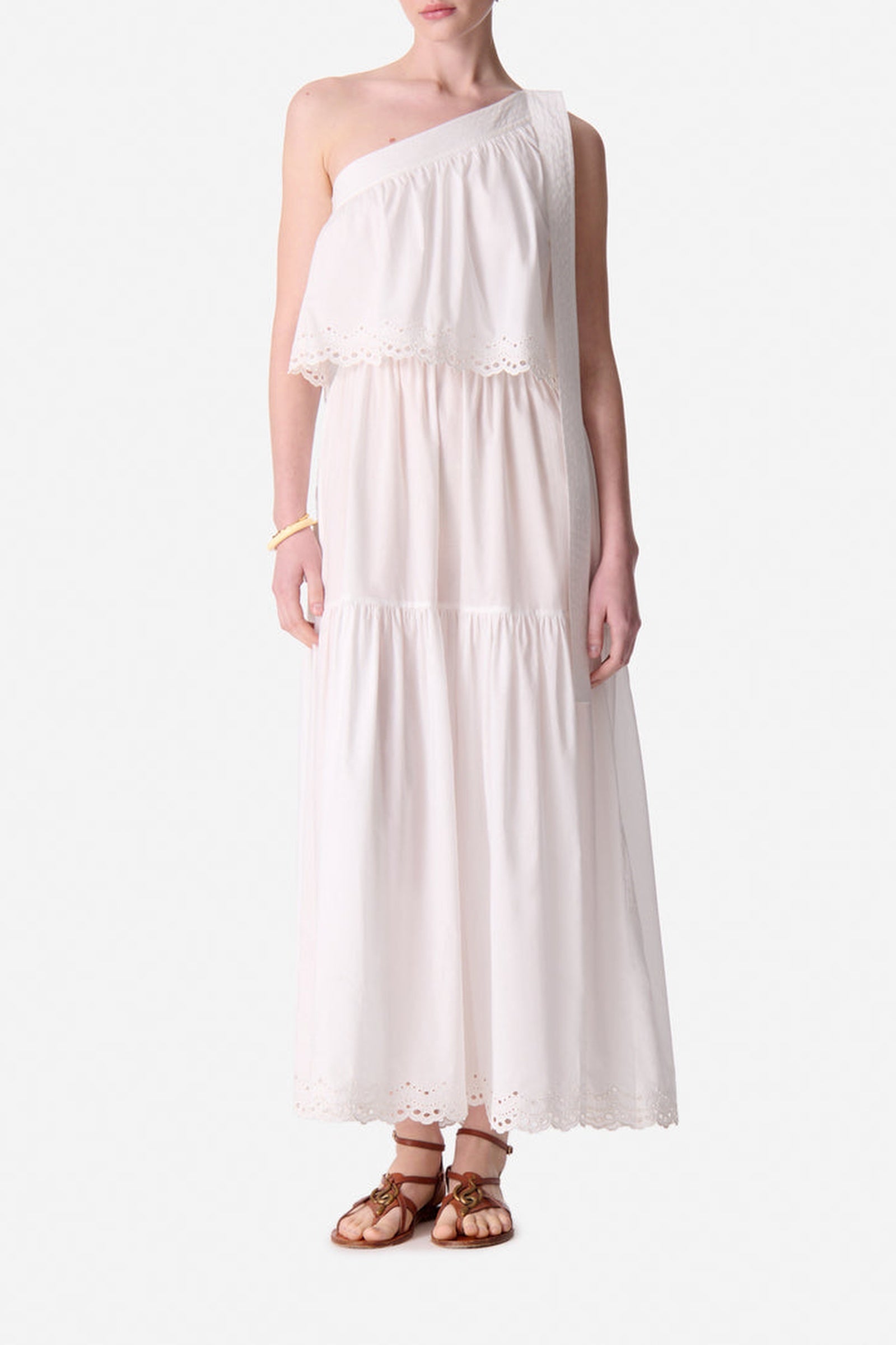 RECO : 130 // Robe ongue Cora en coton - Écru