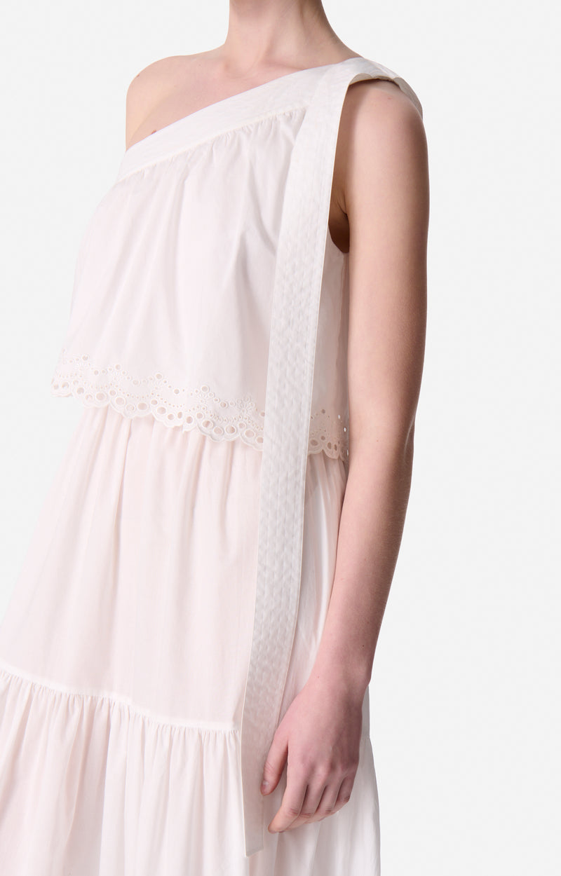 RECO : 130 // Robe ongue Cora en coton - Écru