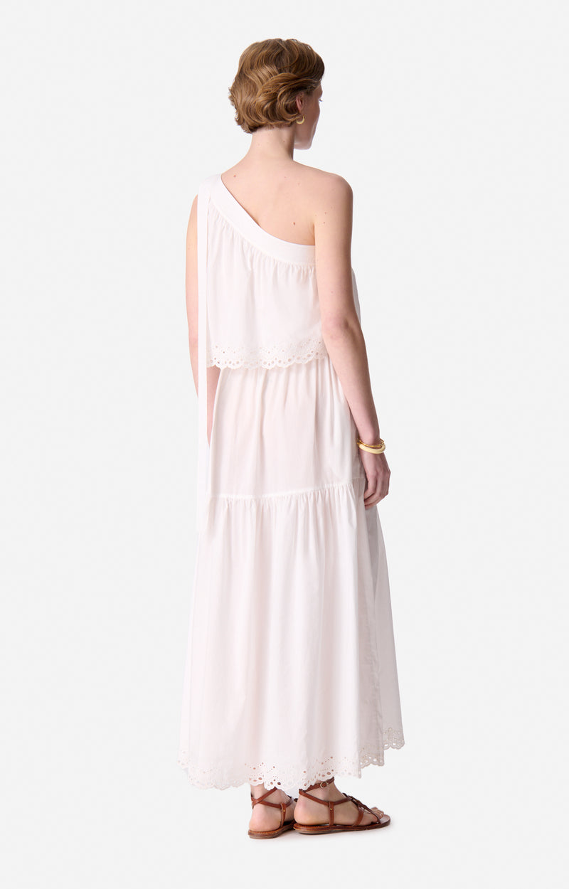RECO : 130 // Robe ongue Cora en coton - Écru