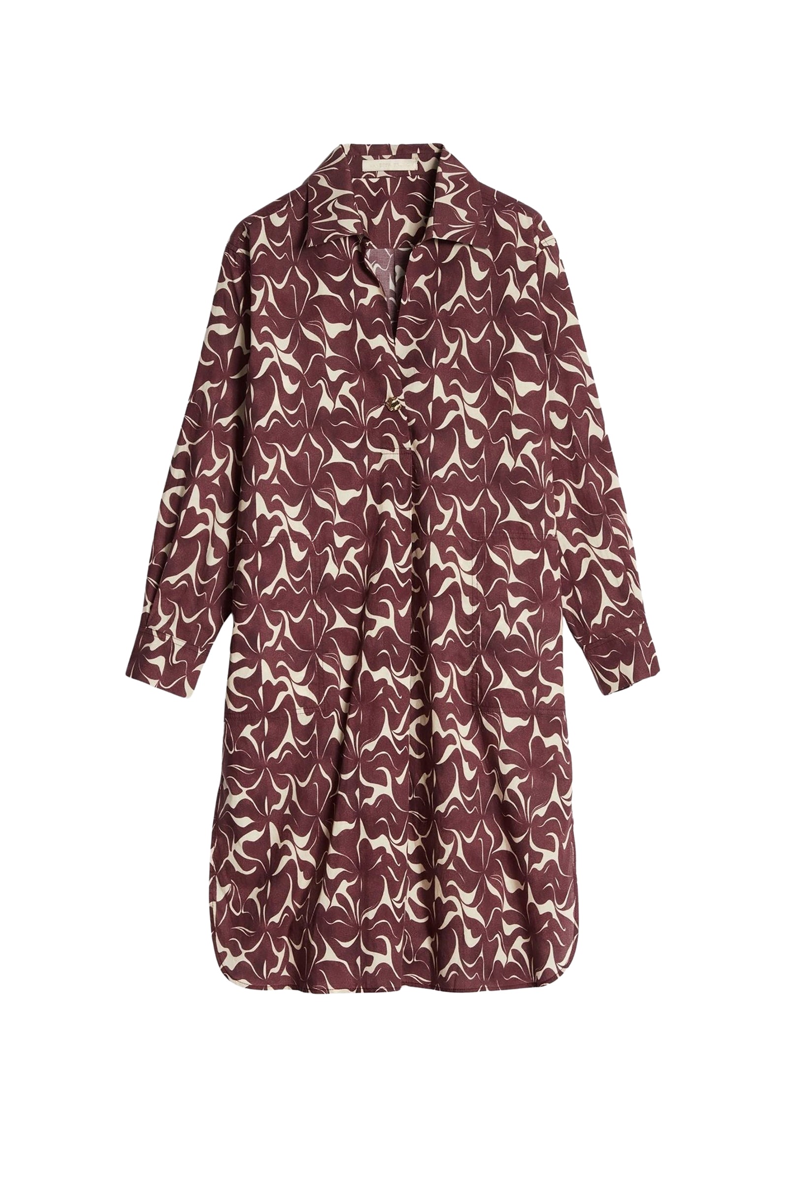 Robe midi Chemise Elora - Brun