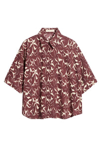 Chemise à manches courtes Bobby - Brun