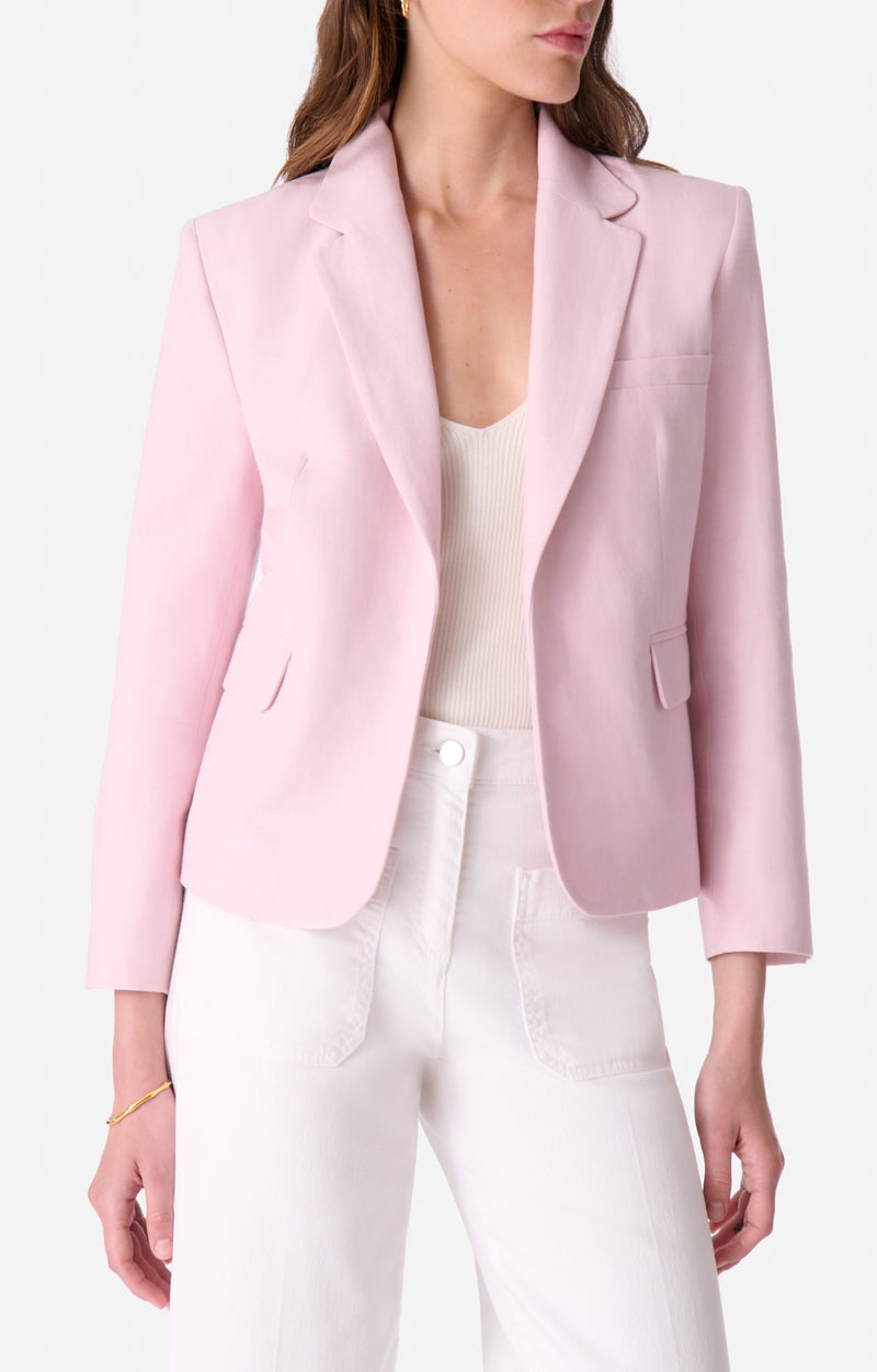 RECO : 150 // Veste Emna en lin - Rose
