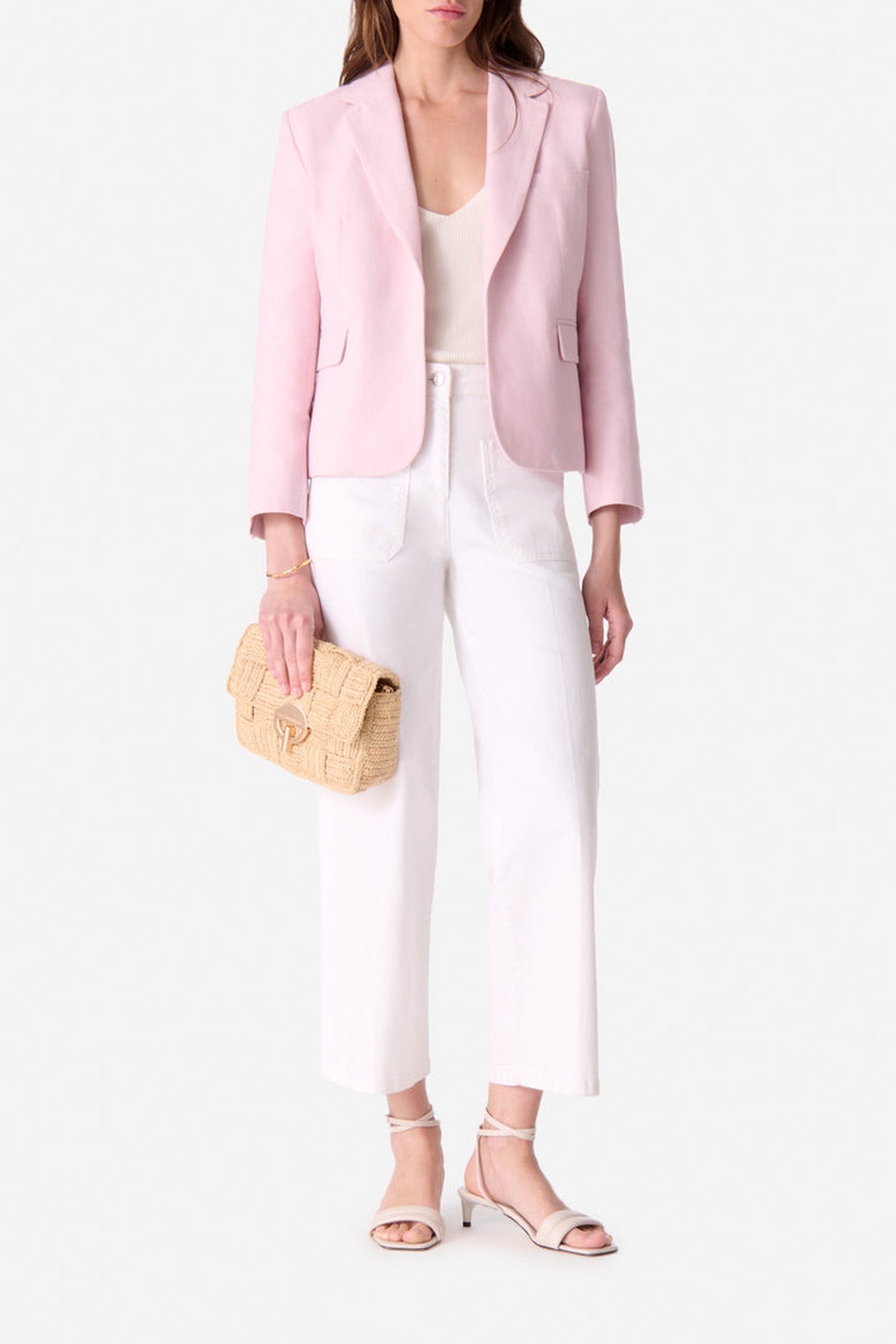 RECO : 150 // Veste Emna en lin - Rose