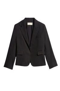 Blazer Emna en lin mélangé - Noir
