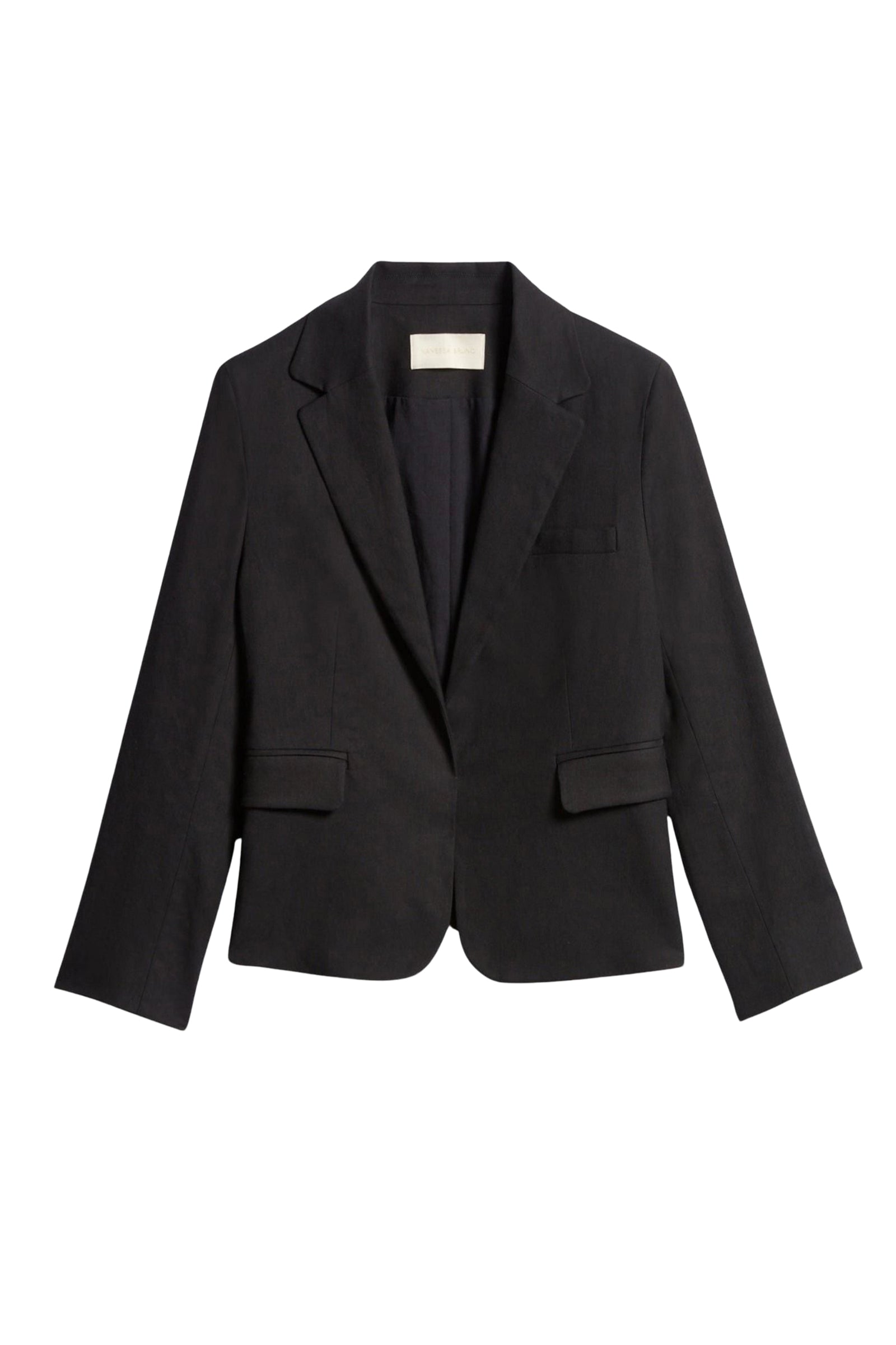 Blazer Emna en lin mélangé - Noir
