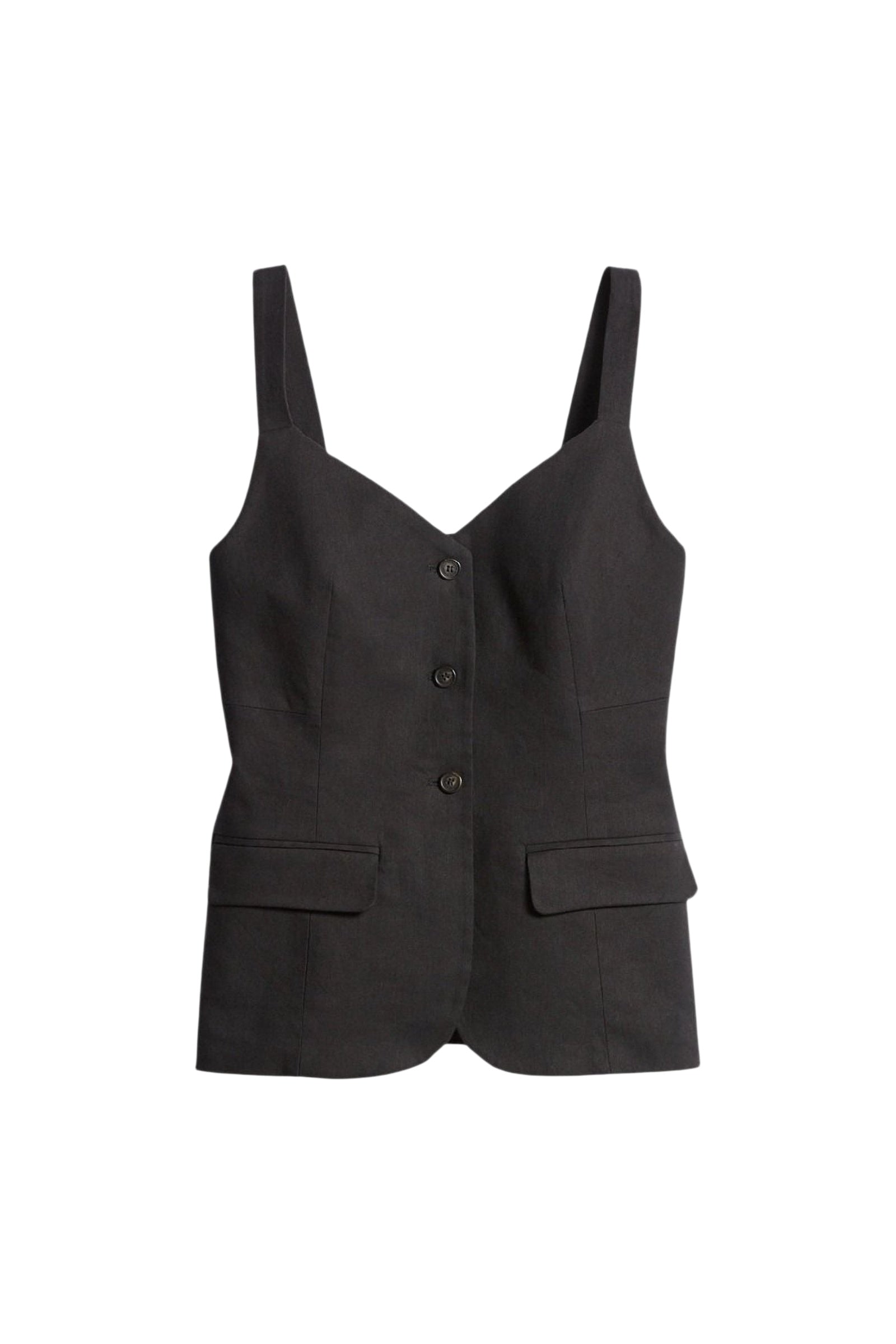 RECO : 110 // Top Elai en lin - Noir