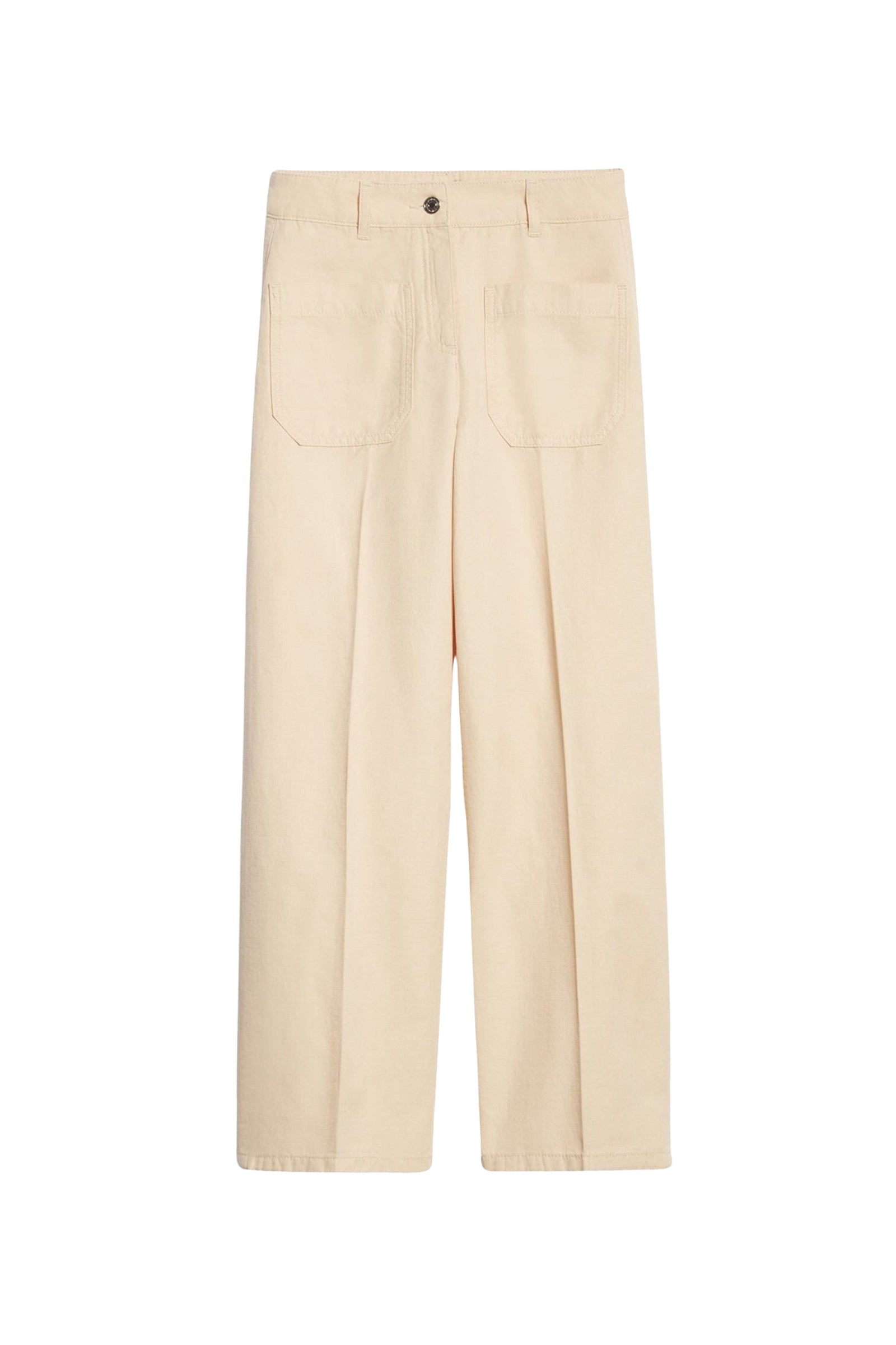 Pantalon cropped Helias en denim - Beige