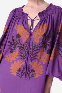 Robe courte Emel - Violet