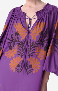 Robe courte Emel - Violet