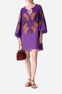 Robe courte Emel - Violet