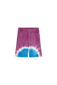 RECO : 70 // Bermuda Elouan en coton - Bleu Multicolore