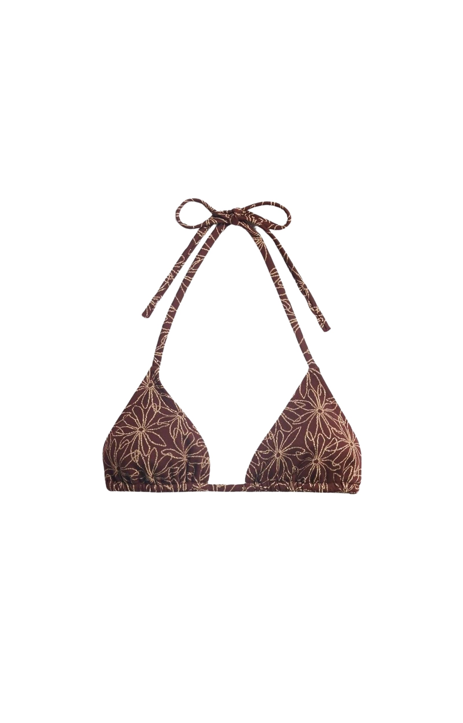 Haut de maillot de bain Emi - Chocolat & Or