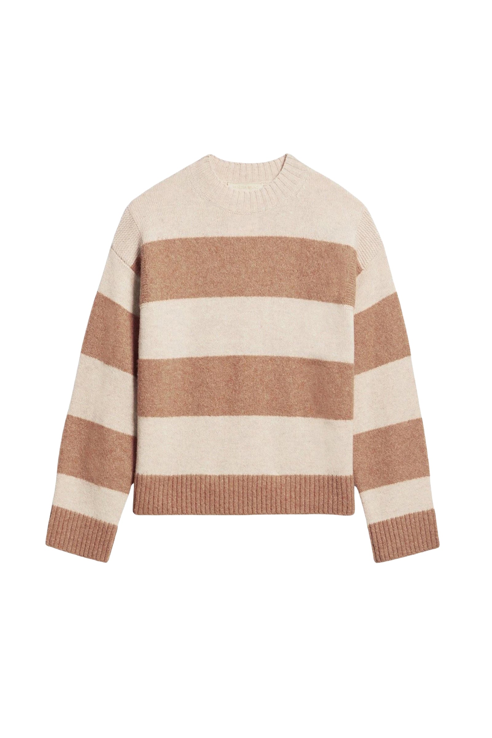 Pull Edith en laine - Écru & Camel