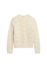 Pull Eulalie en laine - Écru