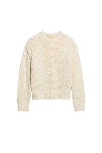 Pull Eulalie en laine - Écru