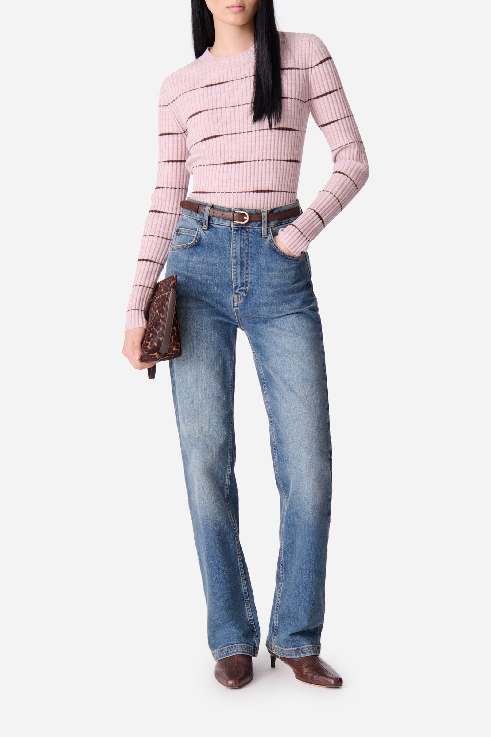 Pull Elodie en laine - Lavande
