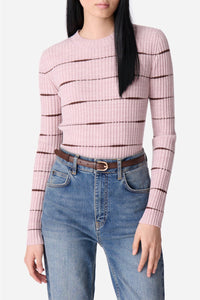Pull Elodie en laine - Lavande