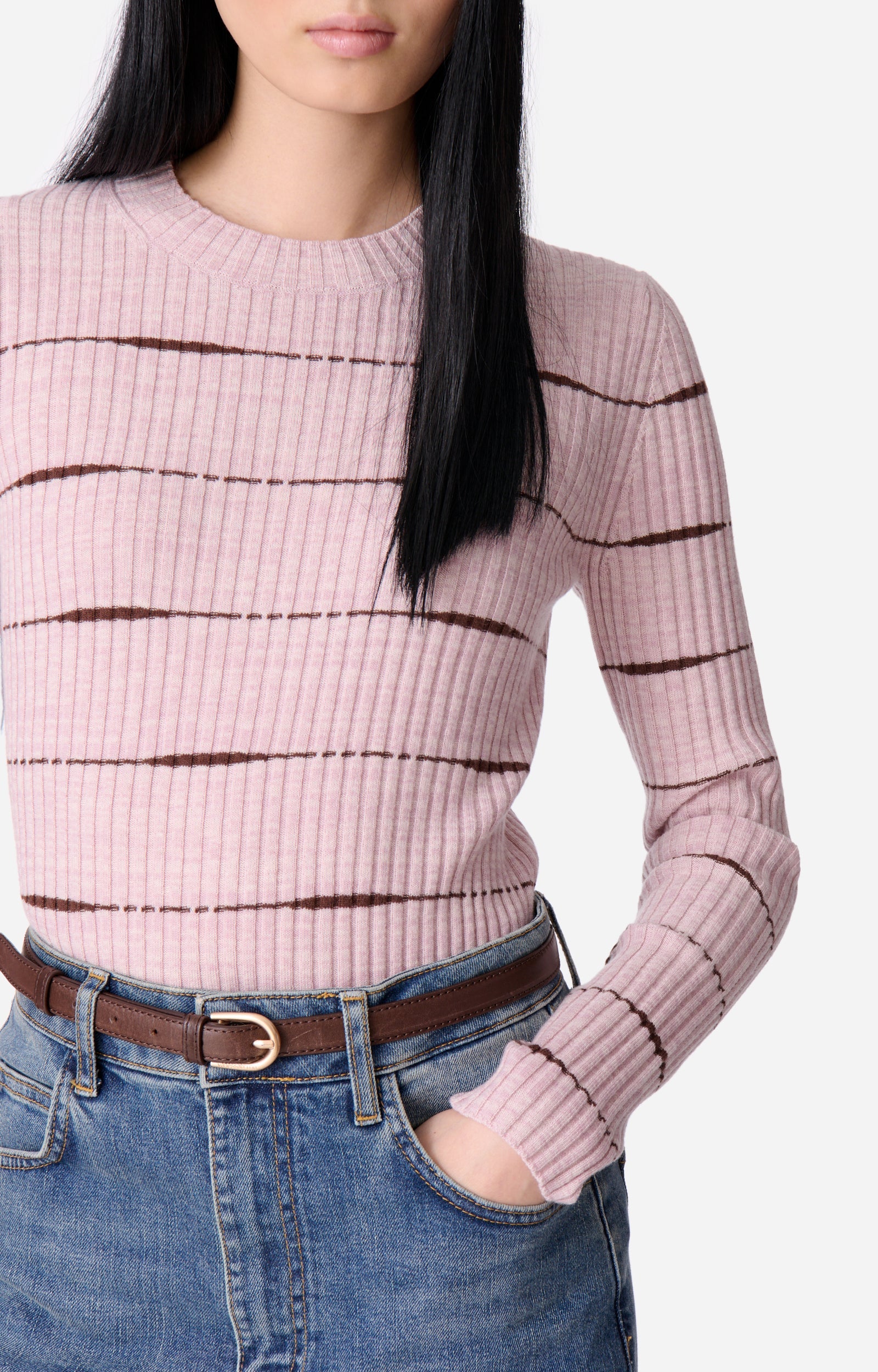 Pull Elodie en laine - Lavande