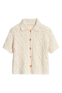 RECO : 130 // Cardigan Emarya en coton - Écru