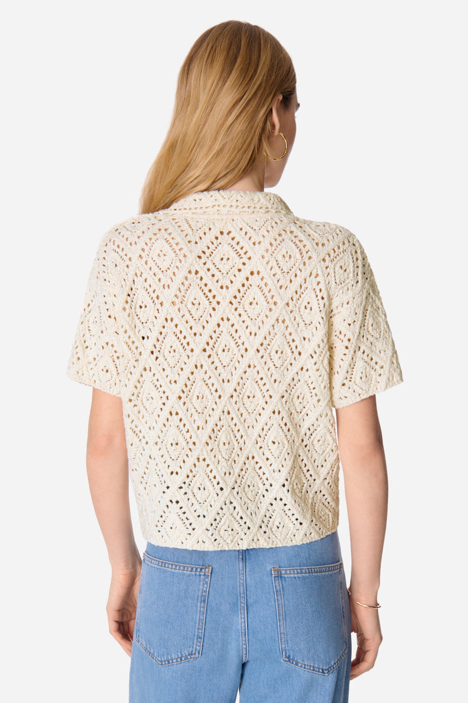Cardigan Emarya en coton - Écru