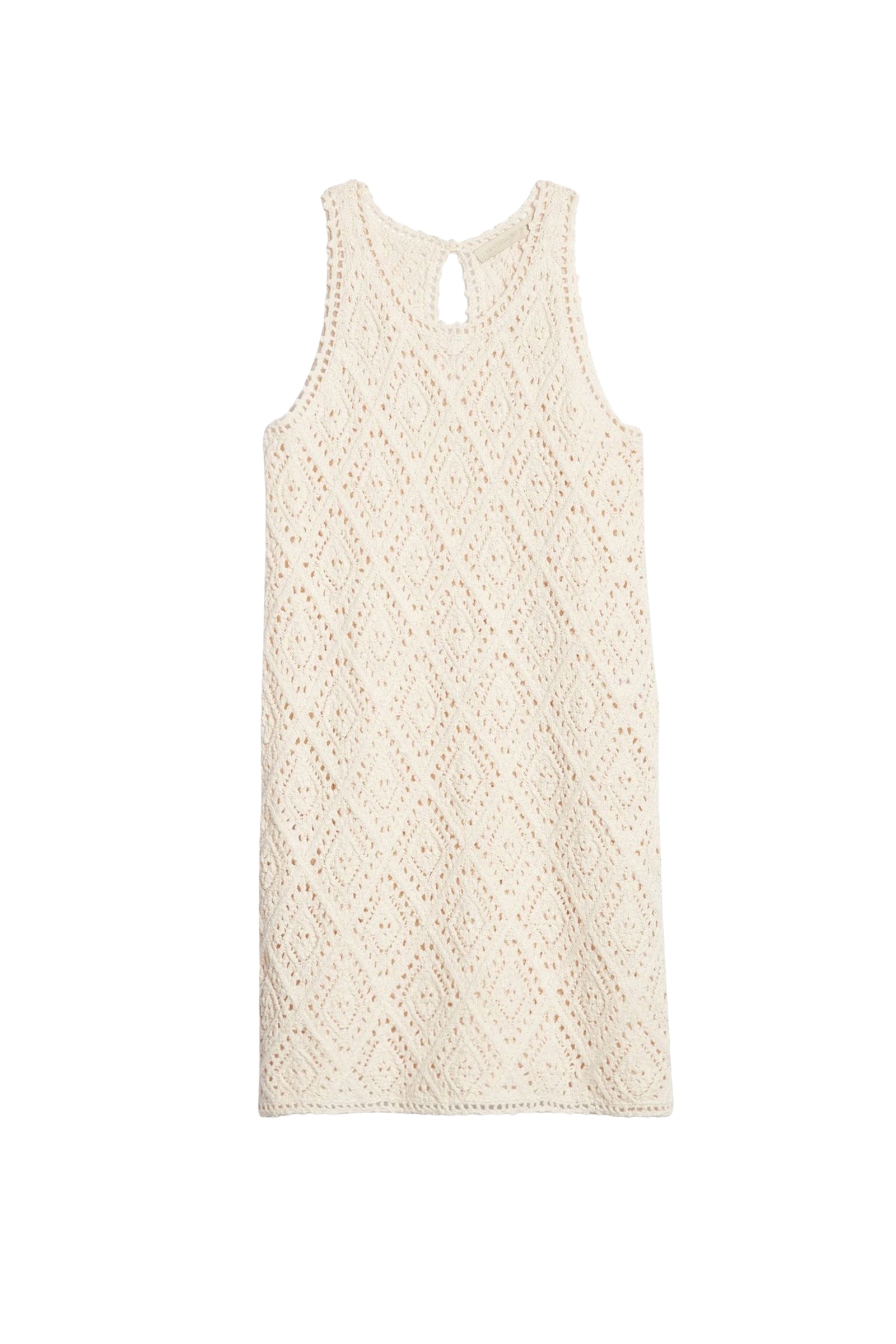 Robe courte Escarlett - Écru