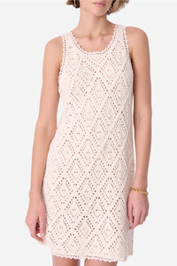 Robe courte Escarlett - Écru