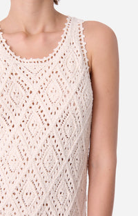 Robe courte Escarlett - Écru