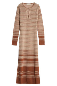 Robe longue Elly - Biscuit
