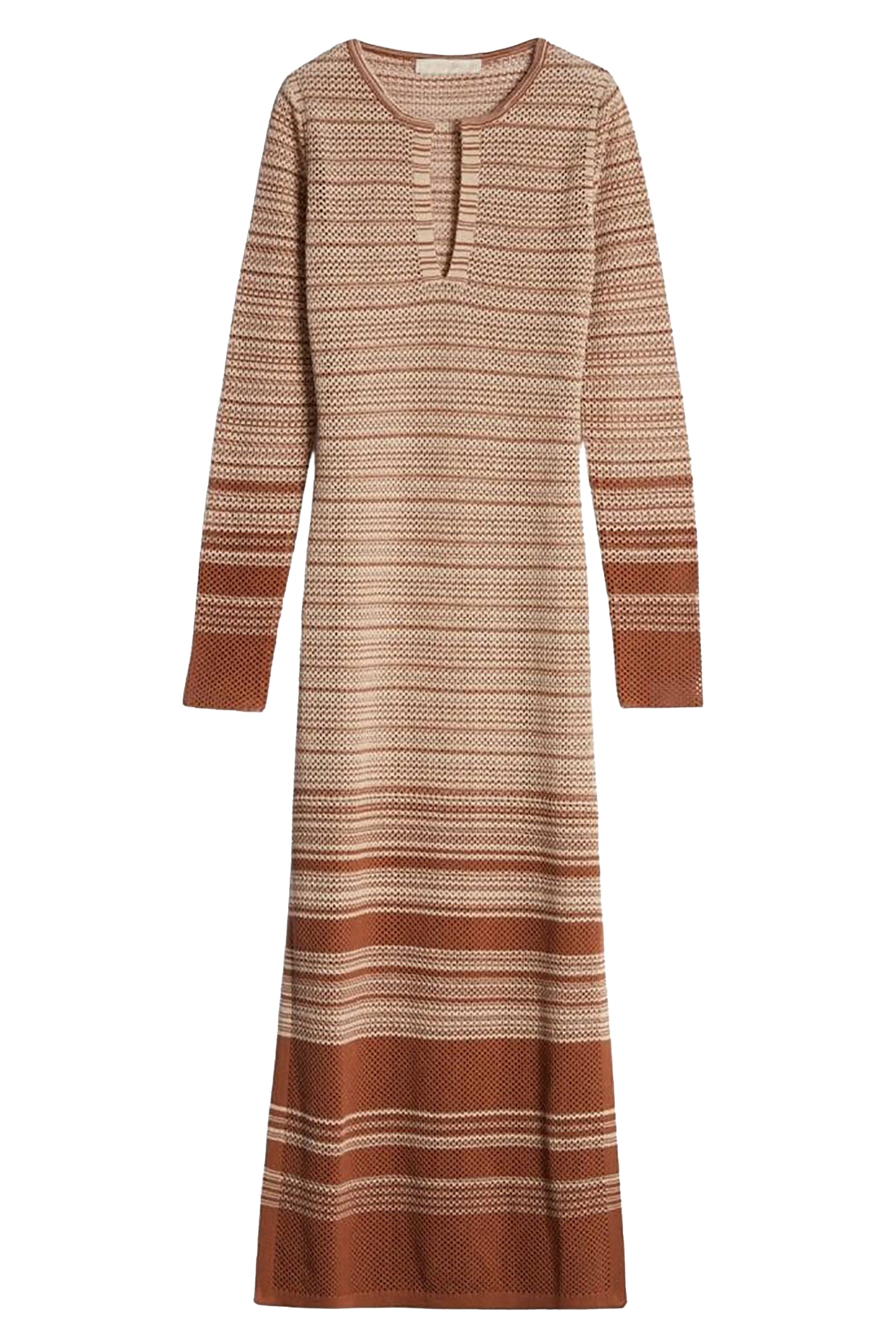 Robe longue Elly - Biscuit