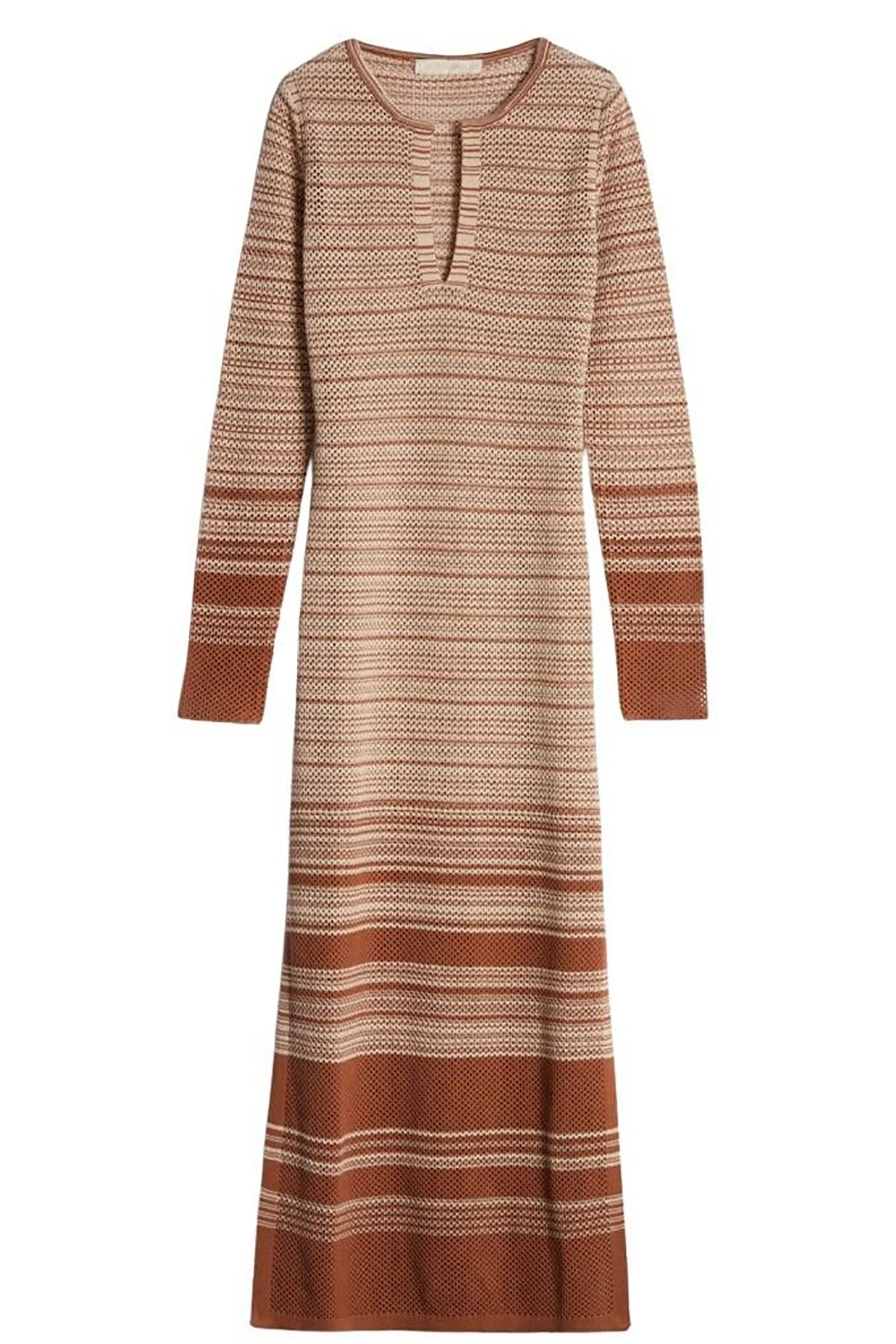 Robe longue Elly - Biscuit