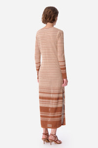 Robe longue Elly - Biscuit