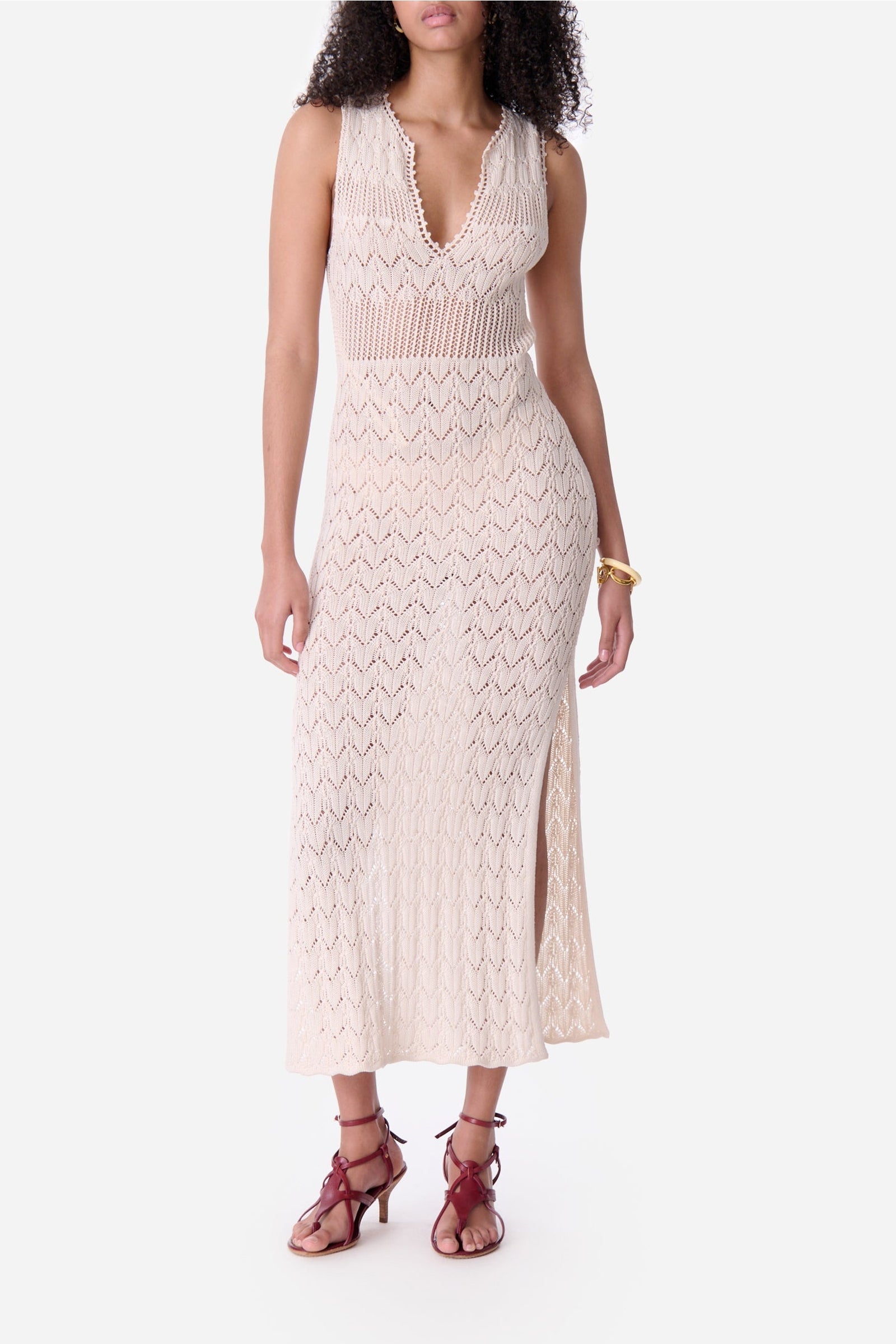 Robe longue Elka - Écru