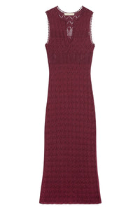 Robe longue Elka - Bordeaux
