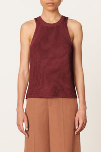 Top Eiko en coton - Bordeaux