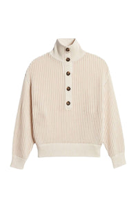 Pull à col montant Eloic - Écru