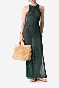 Robe longue - Vert Bouteille
